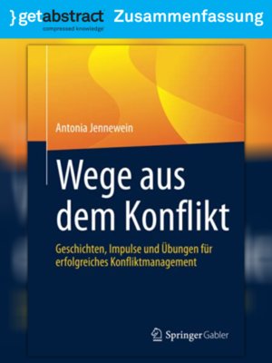 cover image of Wege aus dem Konflikt (Zusammenfassung)